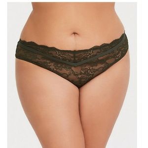 torrid Intimates & Sleepwear - Torrid Olive lace thong torrid Intimates & Sleepwear - Torrid Olive lace thong